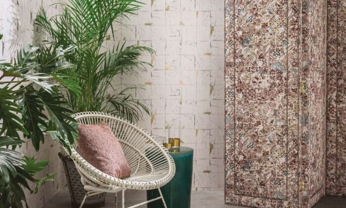 Osborne and Little Folium Faenza Tile behang - Mobiel Interieur