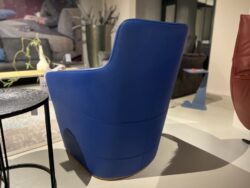 Leolux Fiji fauteuil sale blauw leer - Mobiel Interieur