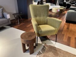 Cartel Living Maud fauteuil stof groen geel sale - Mobiel Interieur