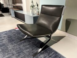 EYYE Juno fauteuil sale zwart leer - Mobiel Interieur