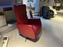 Gealux GLX007-25 relaxfauteuil leer rood sale - Mobiel Interieur