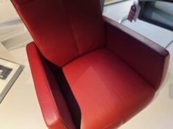 Gealux GLX007-25 relaxfauteuil leer rood sale - Mobiel Interieur