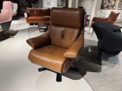Himolla 7802 fauteuil bruin leer sale - Mobiel Interieur