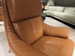 Himolla 7802 fauteuil bruin leer sale - Mobiel Interieur