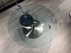 Metaform Orfis salontafel rond glas sale - Mobiel Interieur