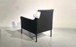 Linteloo Giulia fauteuil zwart leer sale - Mobiel Interieur