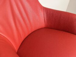 De Toekomst TR1005 relaxfauteuil rood leer sale - Mobiel Interieur