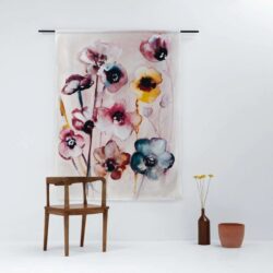 Urban Cotton Flowers in Soft Hues wandkleed - Mobiel Interieur