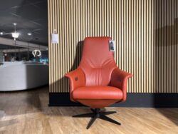 Gealux Arc2020 relaxfauteuil rood leer sale - Mobiel Interieur